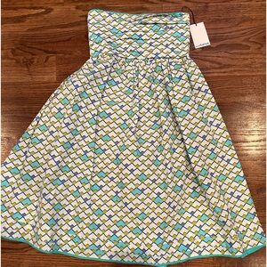 NWT Lusana Freddie Pintuck Mini dress in Gloria S